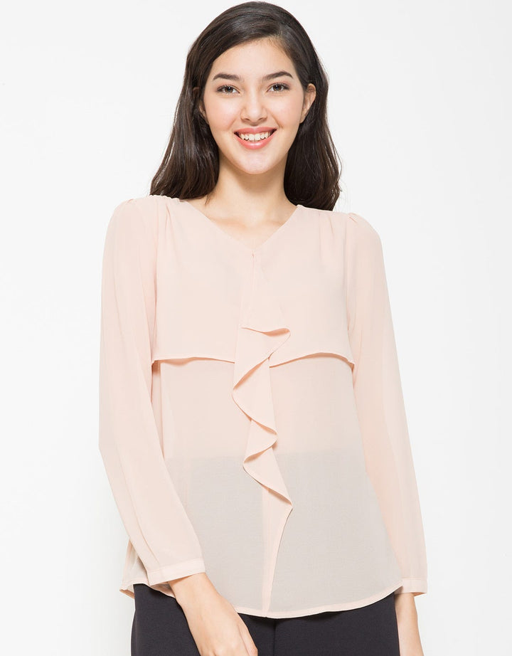 Bodytalk Cloude Creme Pastel Blouse