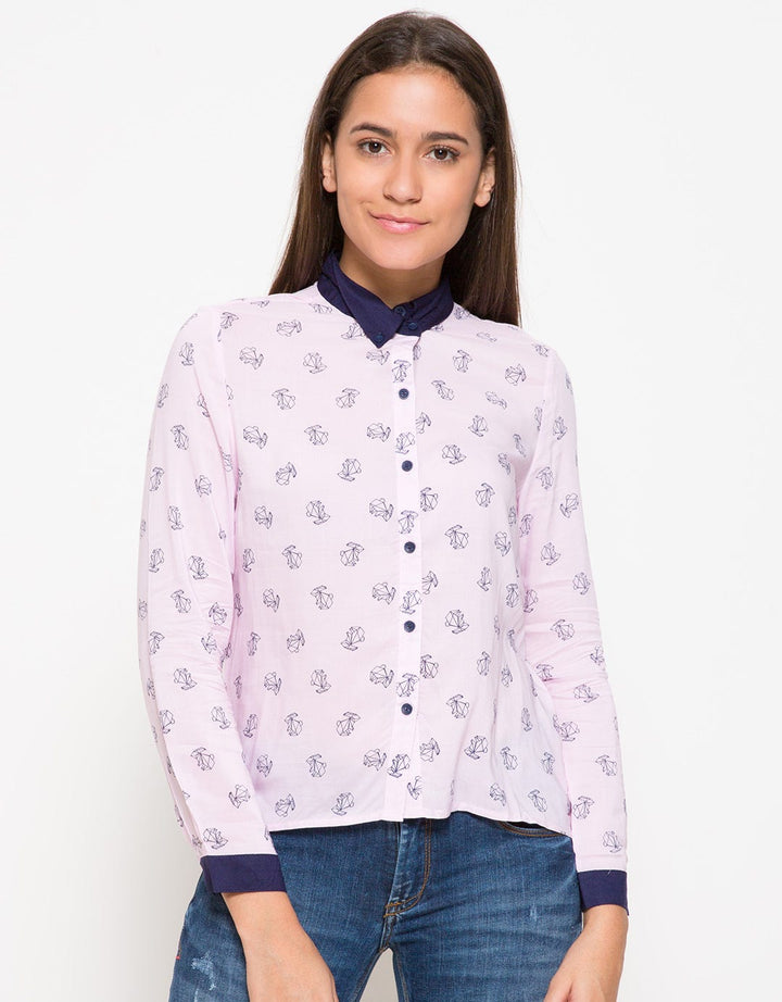 Ninety Degrees Origami Bunny LS Shirt
