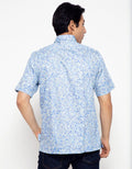Cardinal Formal Kemeja Lengan Pendek Print Abstrak