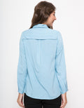 Details Long Sleeve Shirt Rivet September Aquamarine