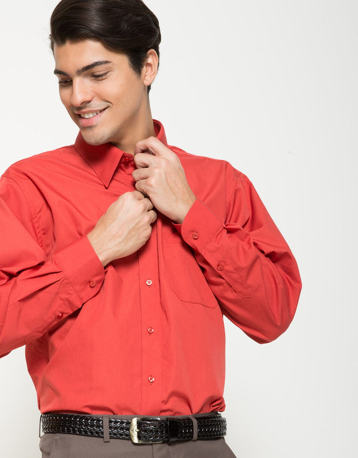 Gianni VIsentin Men's Long Sleeve Reg-Fitted Shirt