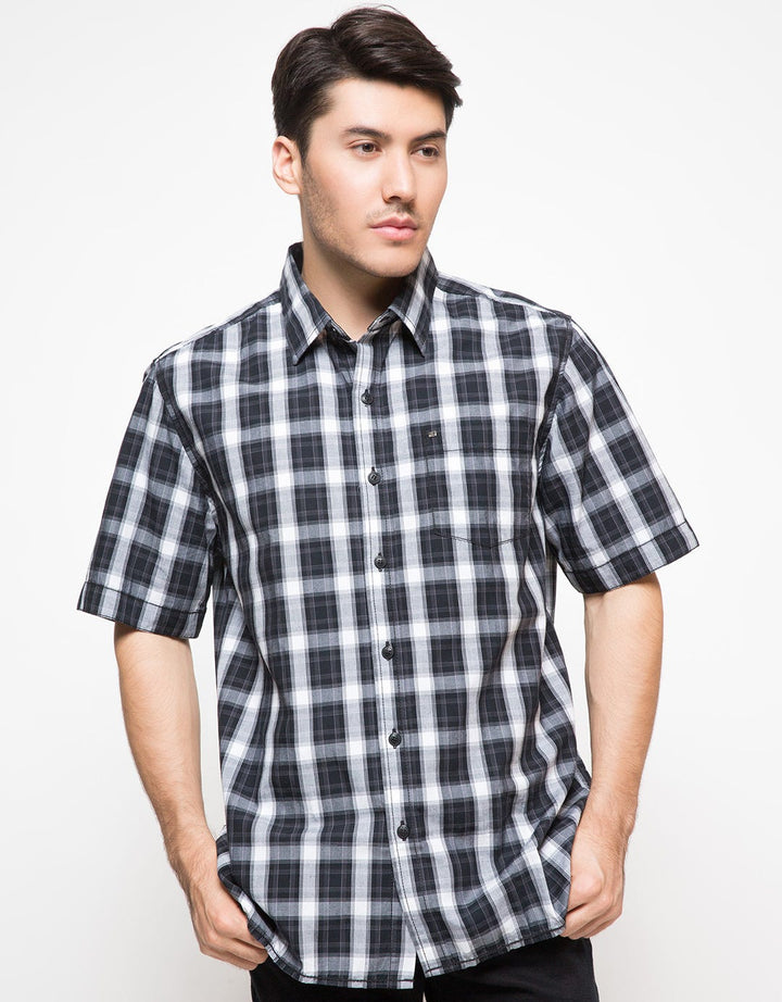LGS Kemeja Lengan Pendek Print Plaid