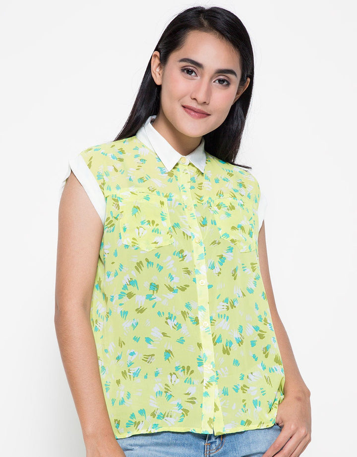 Point One Kemeja Wanita Laura Sheer