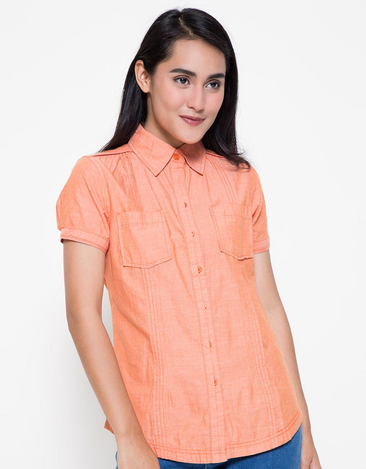Point One Kemeja Wanita Lyra Oranye