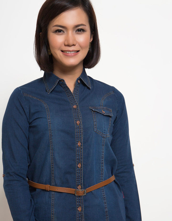 Label 9 Women's Denim Shirt &amp; Belt