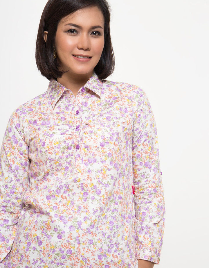 Label 9 Kemeja Wanita Tatjana Flower