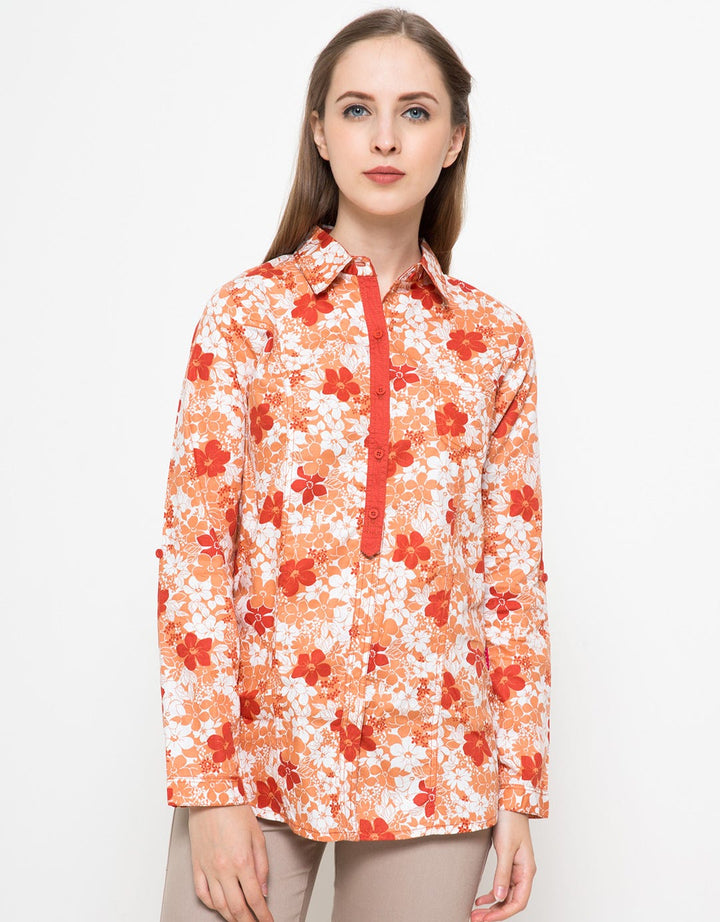 Label 9 Teracota Flower Woman Shirt