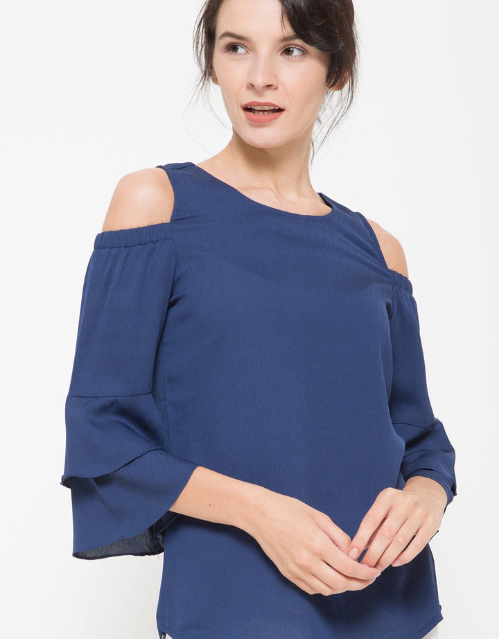Label 9 Women's Off Shoulder Layer Blouse