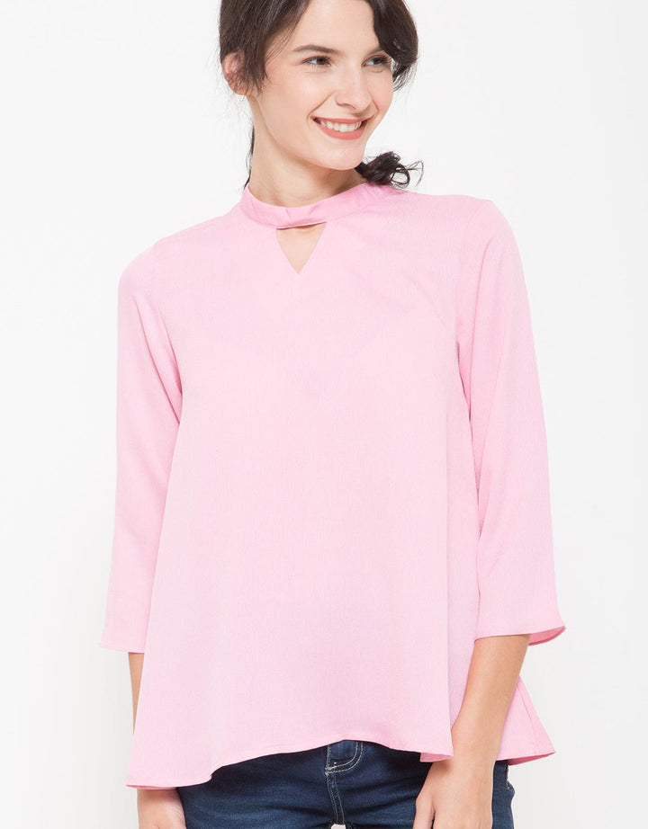 Label 9 Women's V Choker Blouse
