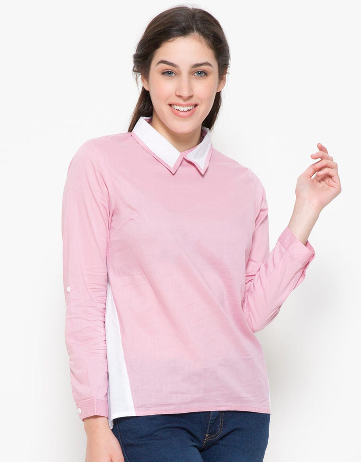 Label 9 Women Two-Color Blouse