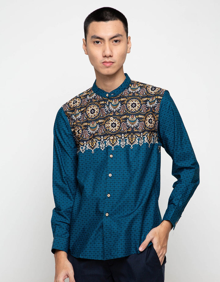 Larusso Kemeja Premium Printing Kombinasi