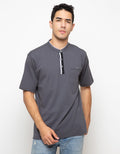 LGS T-shirt Henley Lengan Pendek