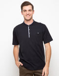 LGS T-shirt Henley Lengan Pendek