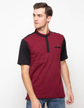 LGS T-shirt Henley Lengan Pendek