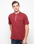LGS T-shirt Henley Lengan Pendek