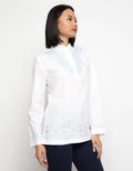 LGS Women Embroidery Long Sleeve Shirt