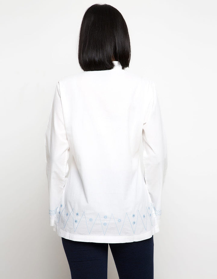 LGS Women Embroidery Long Sleeve Shirt