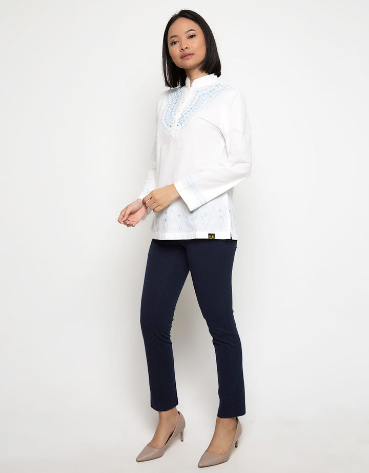 LGS Women Embroidery Long Sleeve Shirt