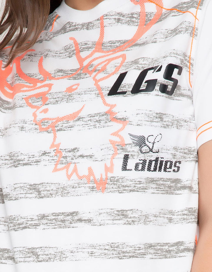 LGS Women Animal Print T-Shirt