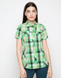LGS Women Short Plaid Shirt