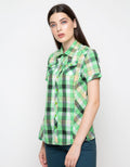 LGS Women Short Plaid Shirt