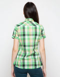 LGS Women Short Plaid Shirt