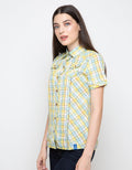 LGS Women Short Plaid Shirt