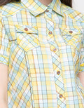 LGS Women Short Plaid Shirt