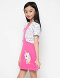 Little M Dress Aksen Print & Patch Unicorn