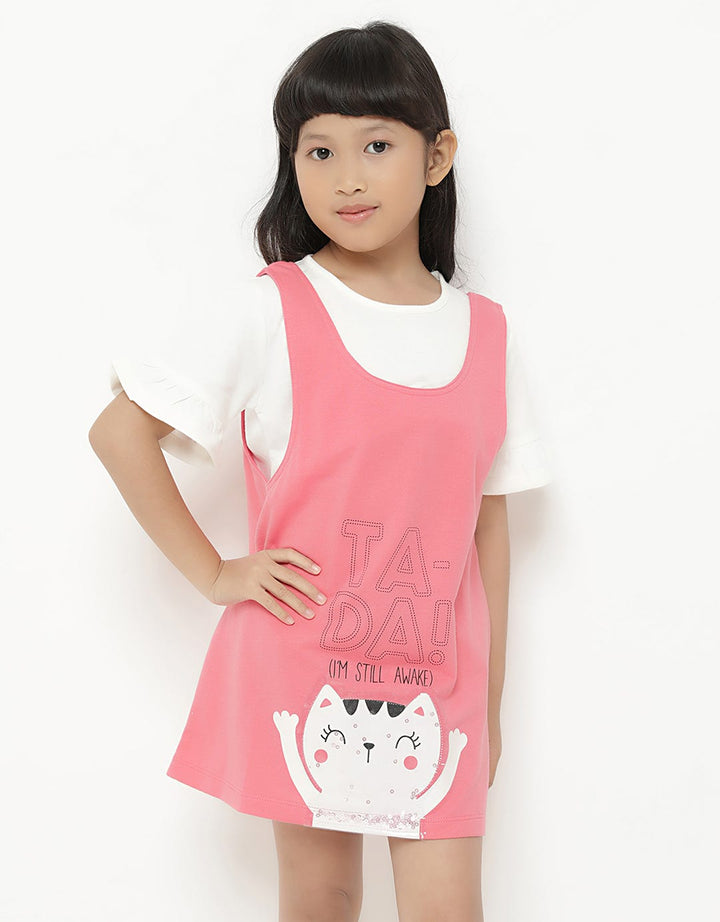 Little M Dress Cat Bawah Anak Perempuan