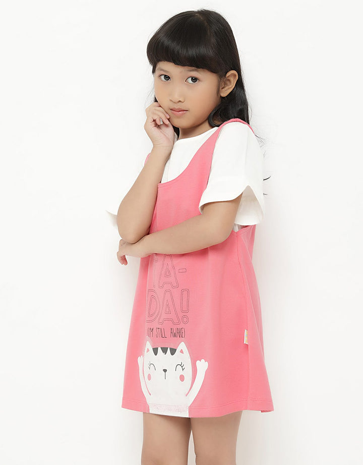 Little M Dress Cat Bawah Anak Perempuan