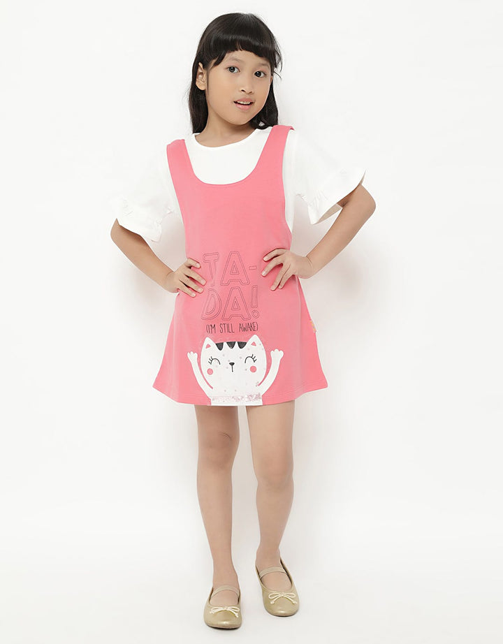 Little M Dress Cat Bawah Anak Perempuan