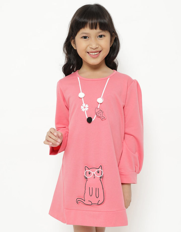 Padded Cat Pocket Dress