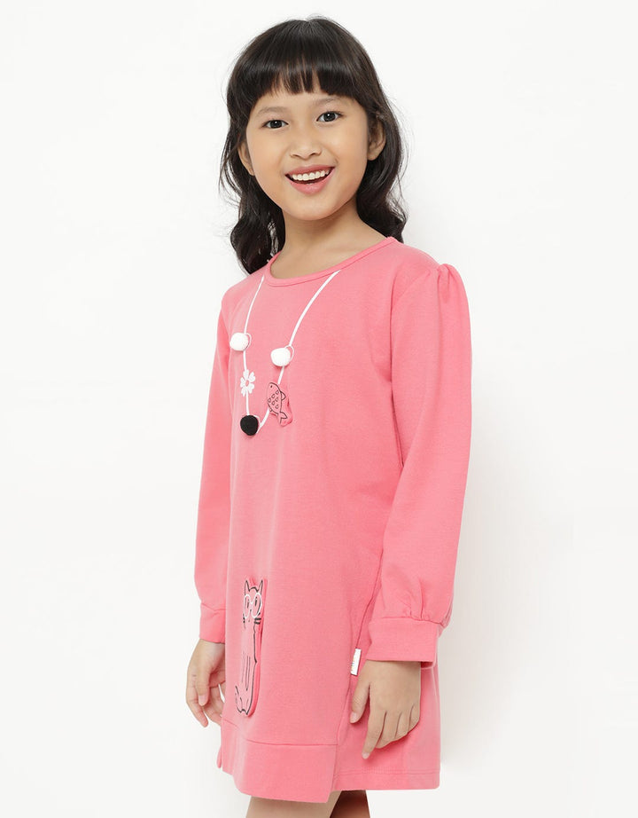 Padded Cat Pocket Dress