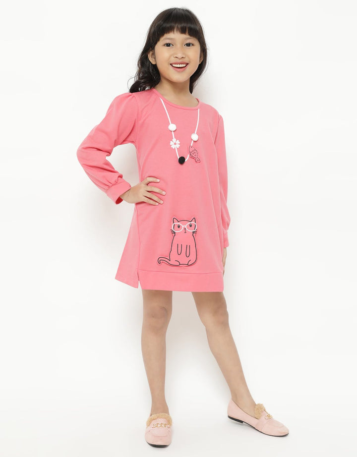 Padded Cat Pocket Dress