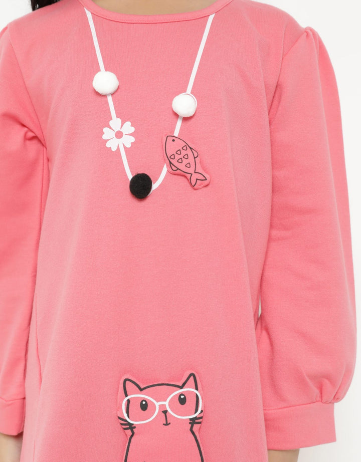 Padded Cat Pocket Dress