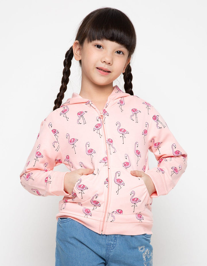 JKT PRINT FLAMINGO