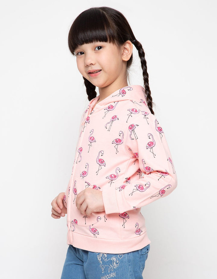 JKT PRINT FLAMINGO