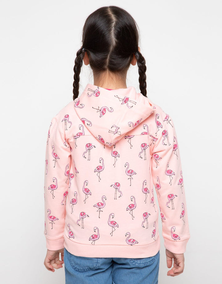 JKT PRINT FLAMINGO