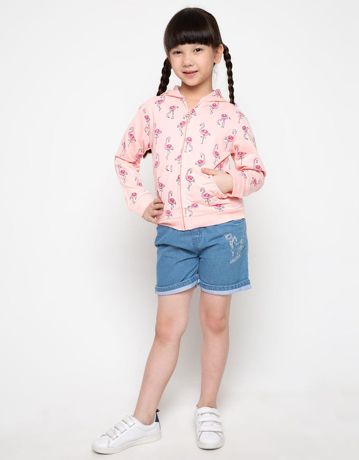JKT PRINT FLAMINGO