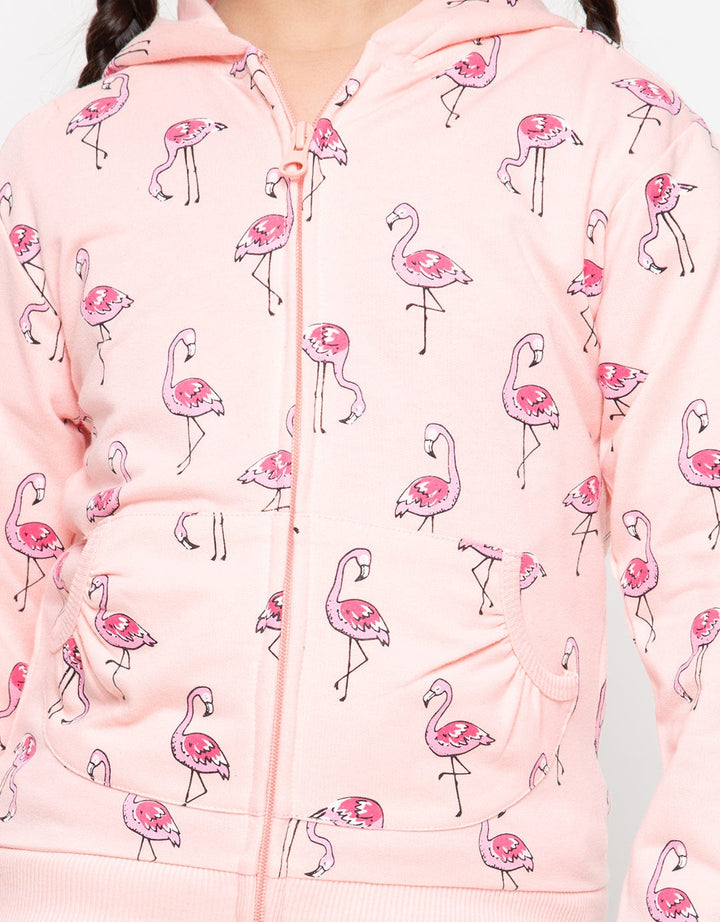 JKT PRINT FLAMINGO