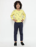 Little M Jegging Woven Embroidery 3 Girls