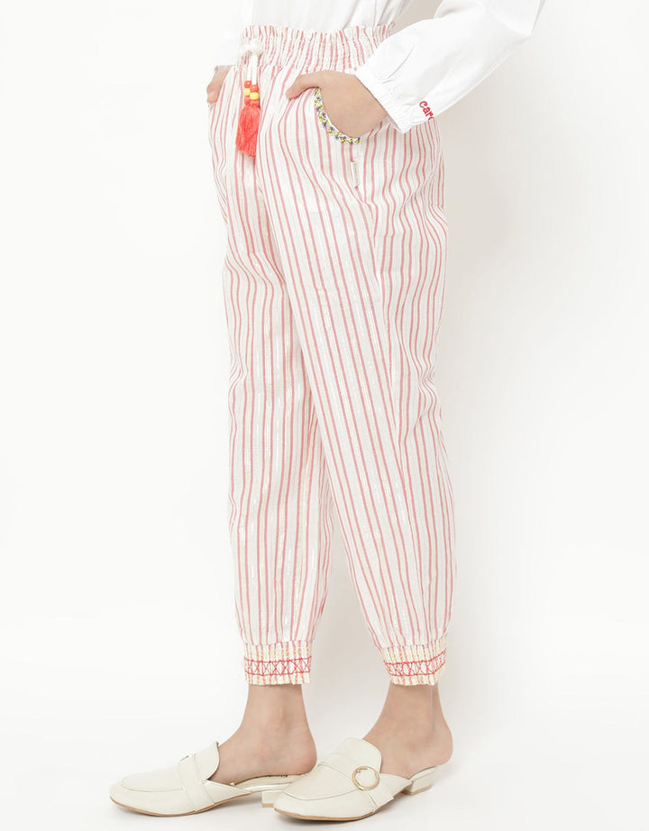 HL JOGG WVN STRIPE P