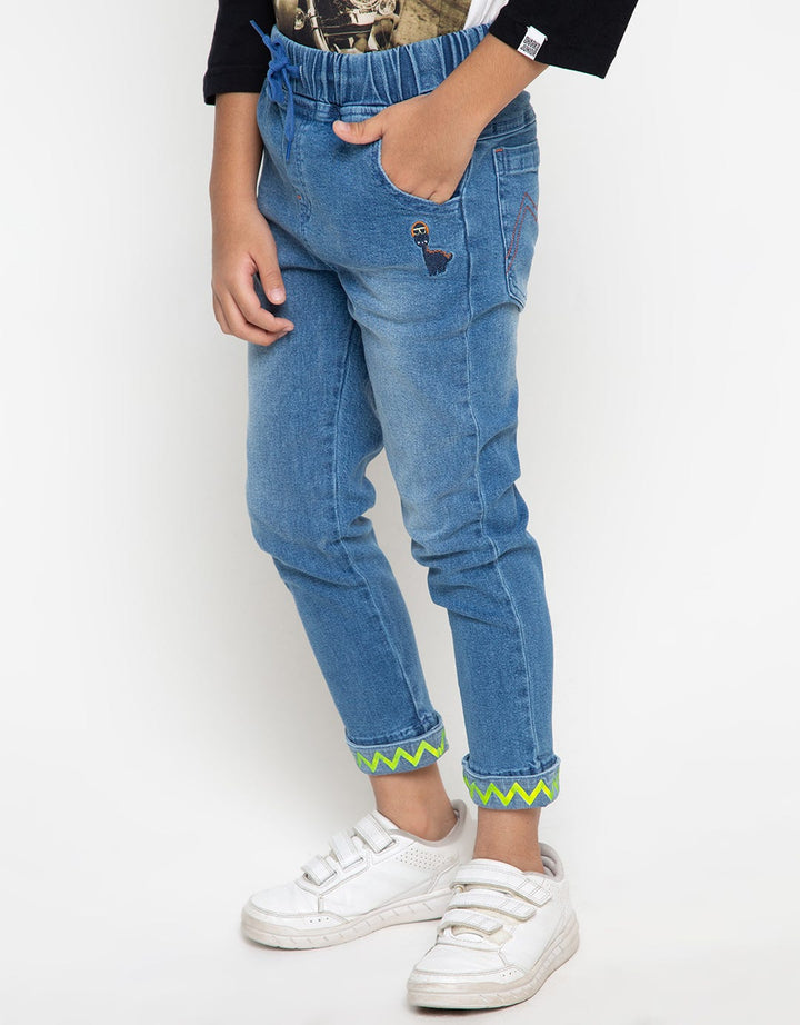 LONG DENIM KARET DIN