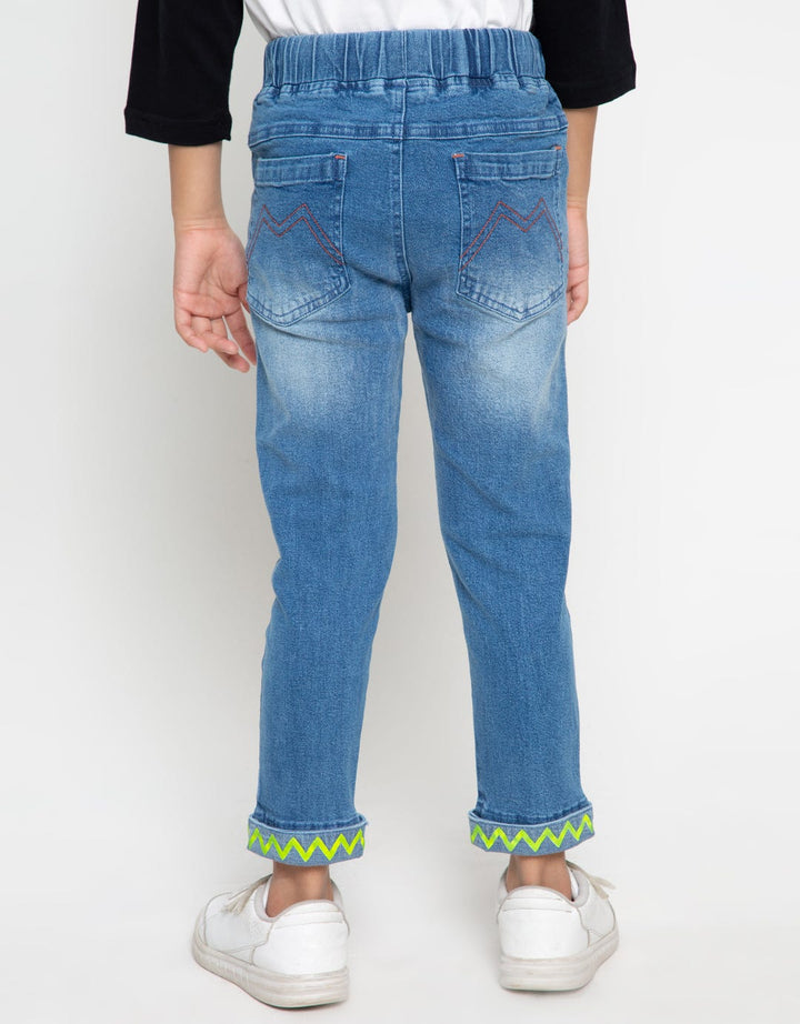 LONG DENIM KARET DIN