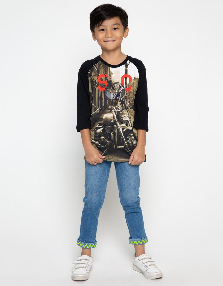 LONG DENIM KARET DIN