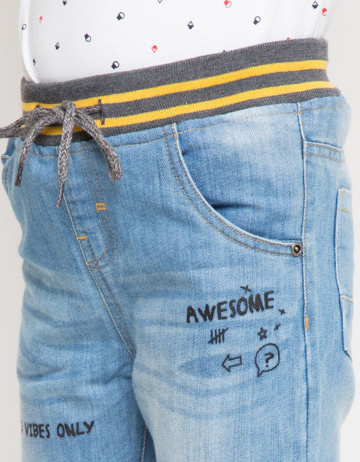 LONG DENIM REG RIB P