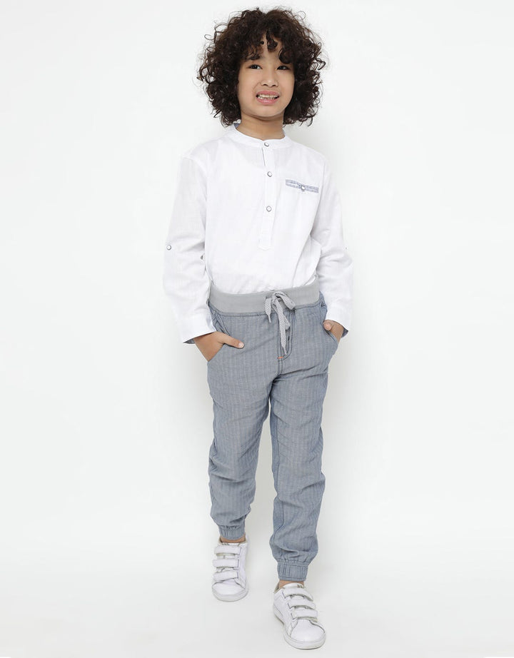 LONG WOVEN JOGGER RI