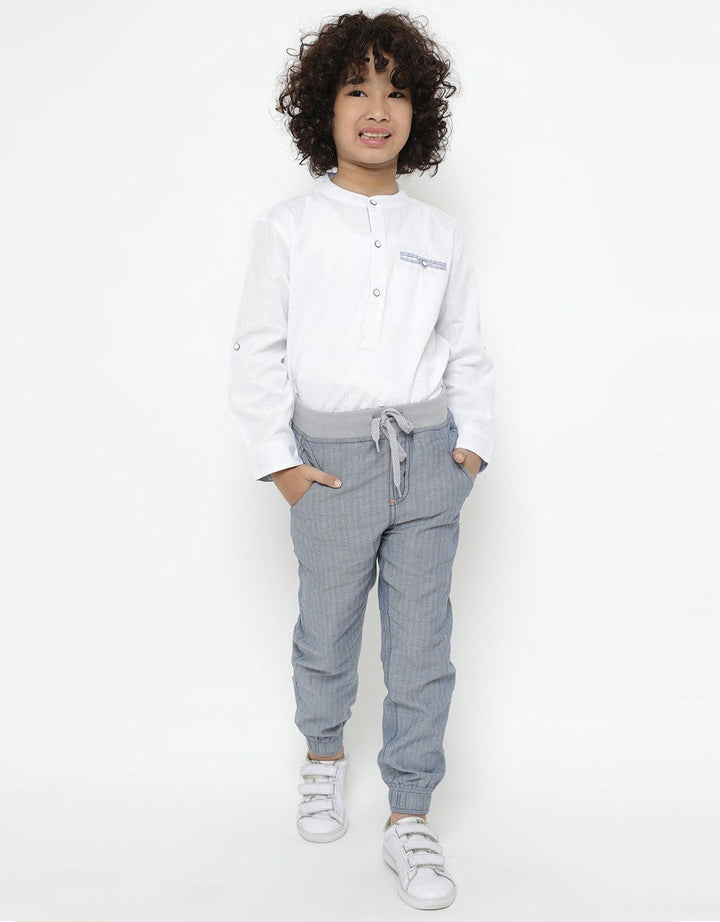 LONG WOVEN JOGGER RI