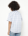 Little M Short Sleeve Shirt Print Checked